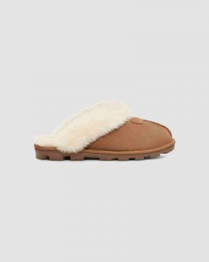 Kapcie UGG Coquette Slipper Damskie Brązowe | PLU8639Z