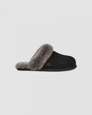 Kapcie UGG Scuffette II Dziecięce Czarne Szare | PLU8535Z