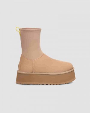 Kozaki UGG Classic Dipper Damskie Brązowe | PLP8694J