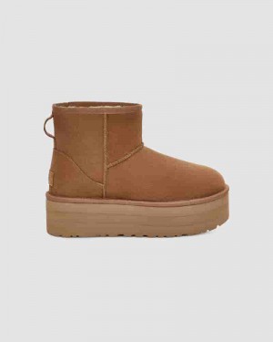 Kozaki UGG Classic Mini Platform Dziecięce Kawa | PLG8543S