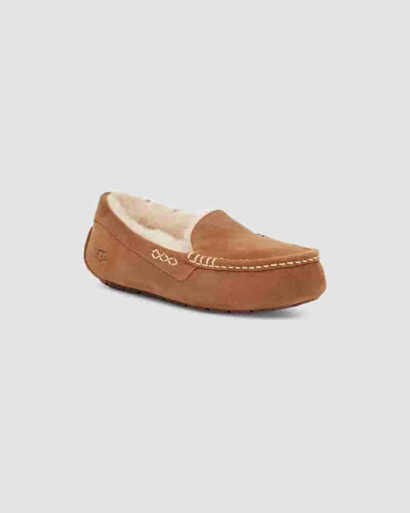 Kapcie UGG Ansley Damskie Kawa | PLW8634N