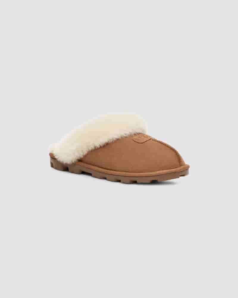 Kapcie UGG Coquette Slipper Damskie Brązowe | PLU8639Z