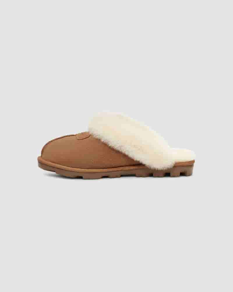 Kapcie UGG Coquette Slipper Damskie Brązowe | PLU8639Z