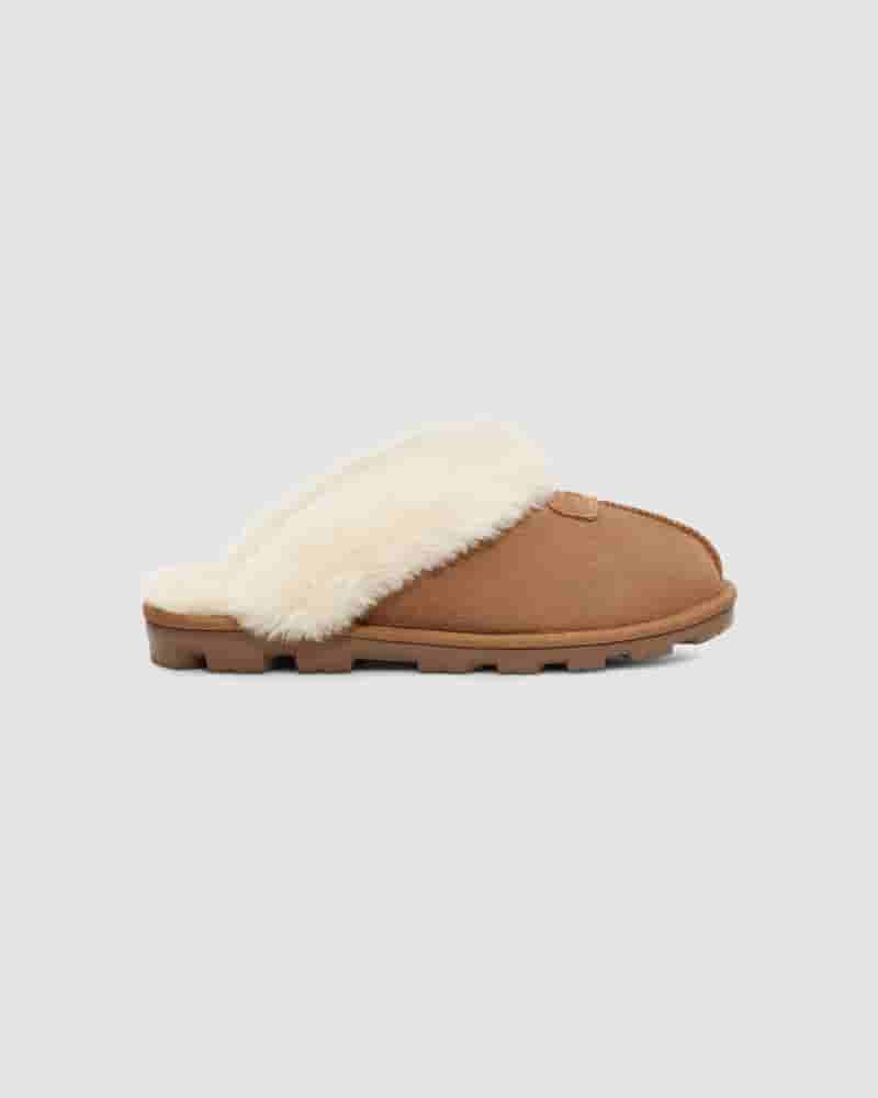 Kapcie UGG Coquette Slipper Damskie Brązowe | PLU8639Z