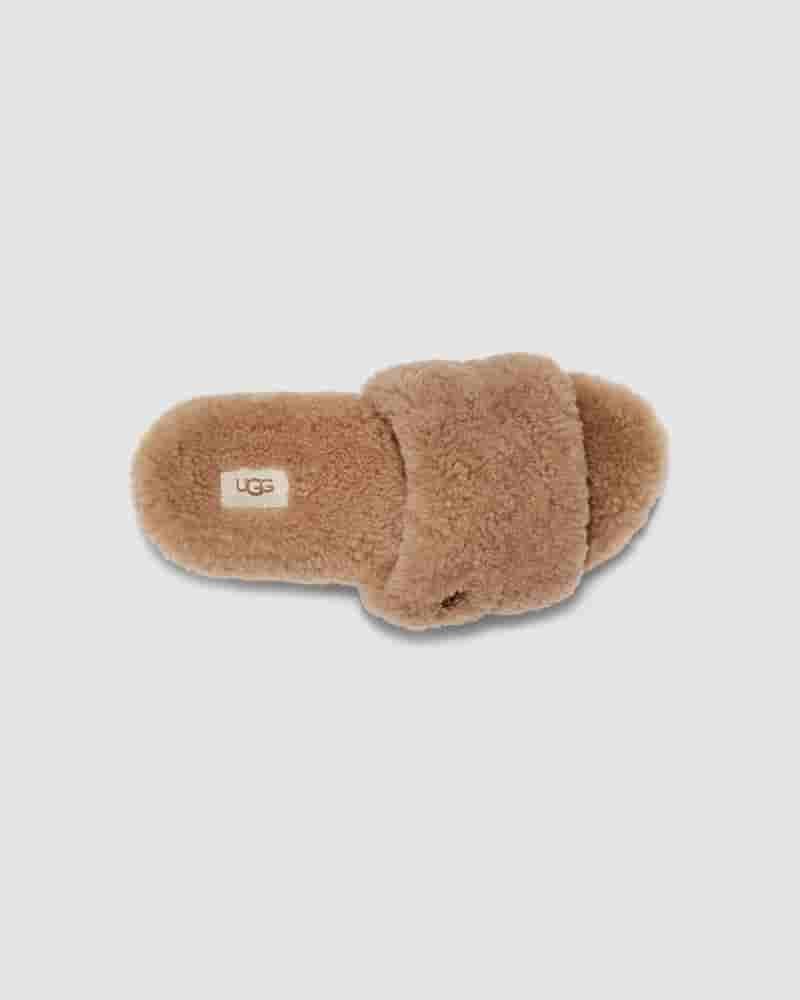 Kapcie UGG Cozetta Curly Damskie Brązowe | PLO8641K