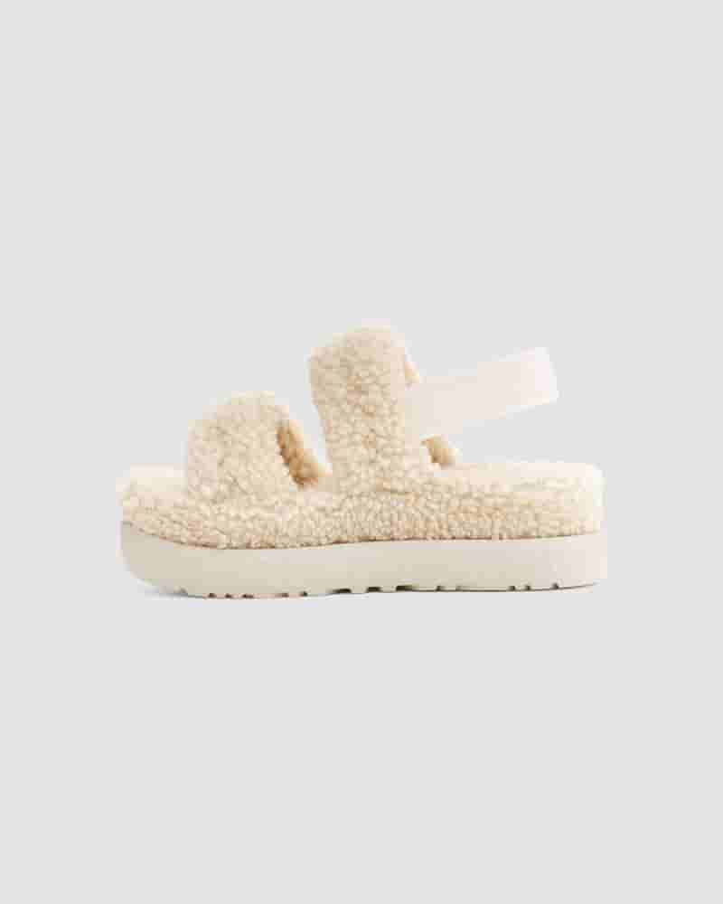 Kapcie UGG Oh Fluffita Damskie Beżowe | PLJ8649P