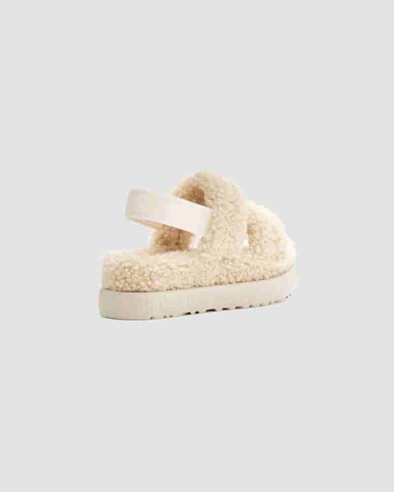 Kapcie UGG Oh Fluffita Damskie Beżowe | PLJ8649P