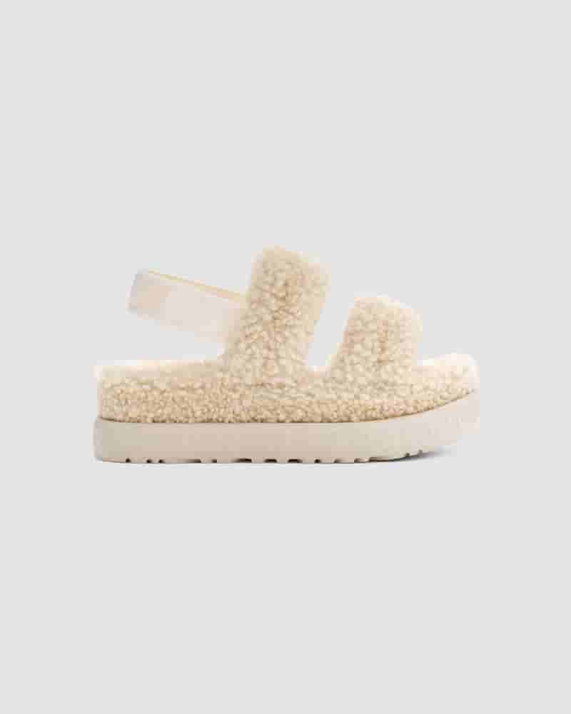 Kapcie UGG Oh Fluffita Damskie Beżowe | PLJ8649P