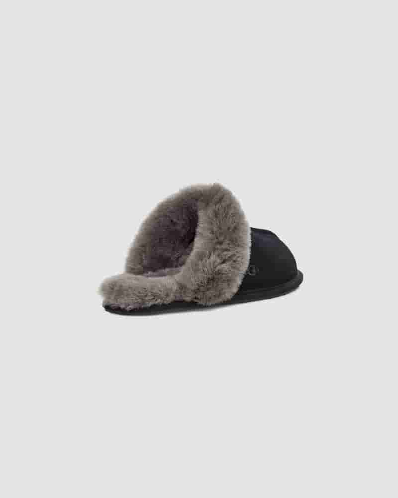 Kapcie UGG Scuffette II Dziecięce Czarne Szare | PLU8535Z