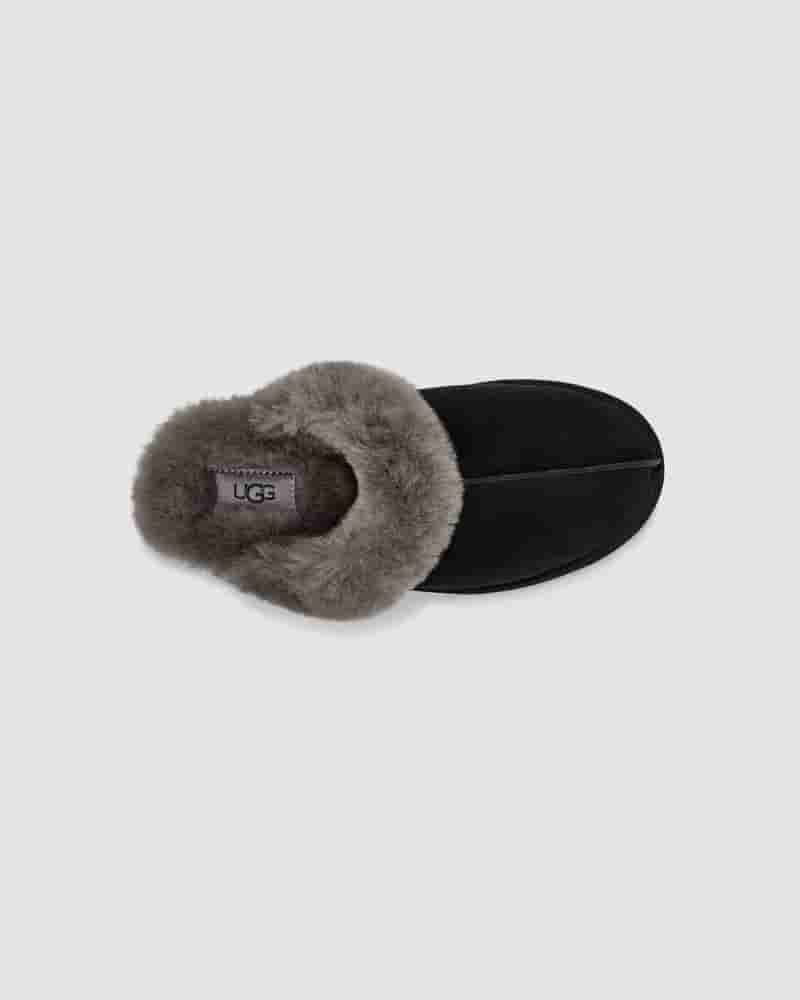 Kapcie UGG Scuffette II Dziecięce Czarne Szare | PLU8535Z