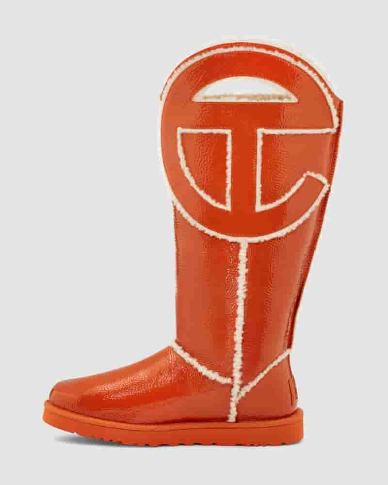 Kozaki UGG All Gender X TELFAR Logo Tall Męskie Pomarańczowe | PLX8612Y