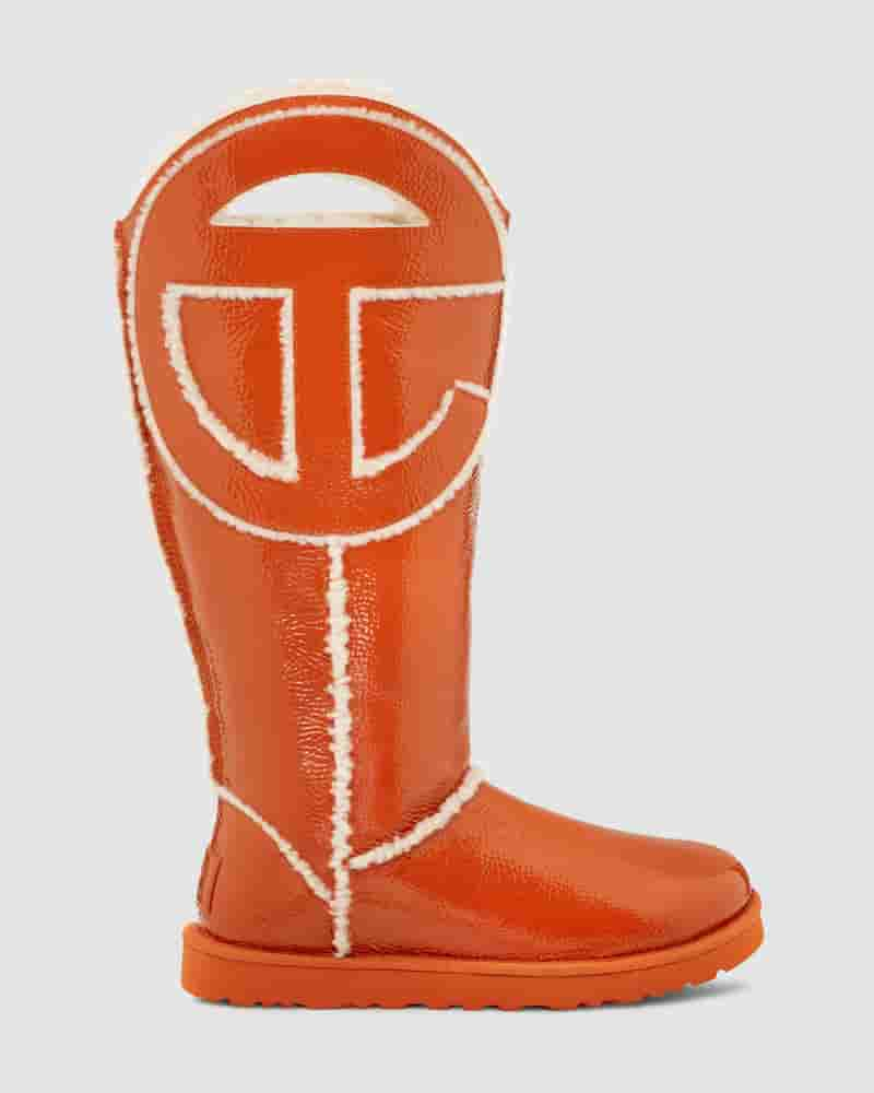 Kozaki UGG All Gender X TELFAR Logo Tall Męskie Pomarańczowe | PLX8612Y