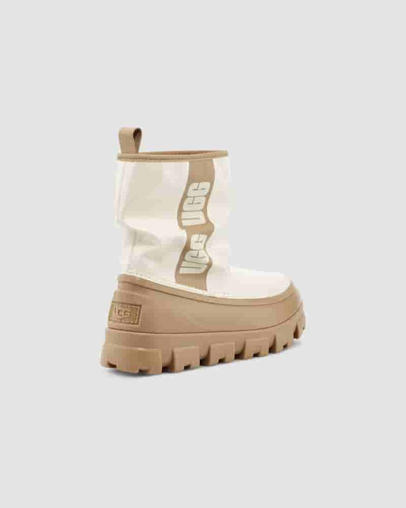 Kozaki UGG Classic Brellah Mini Damskie Musztardowe | PLE8734B