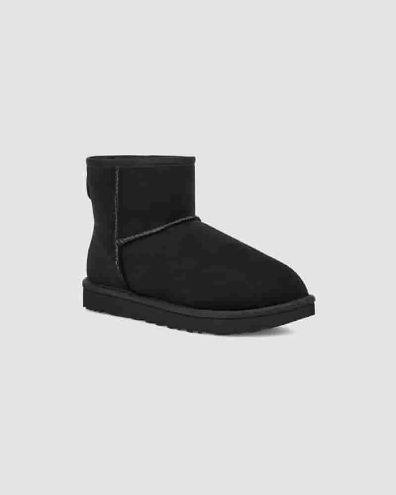 Kozaki UGG Classic Mini II Boot Dziecięce Czarne | PLD8568F