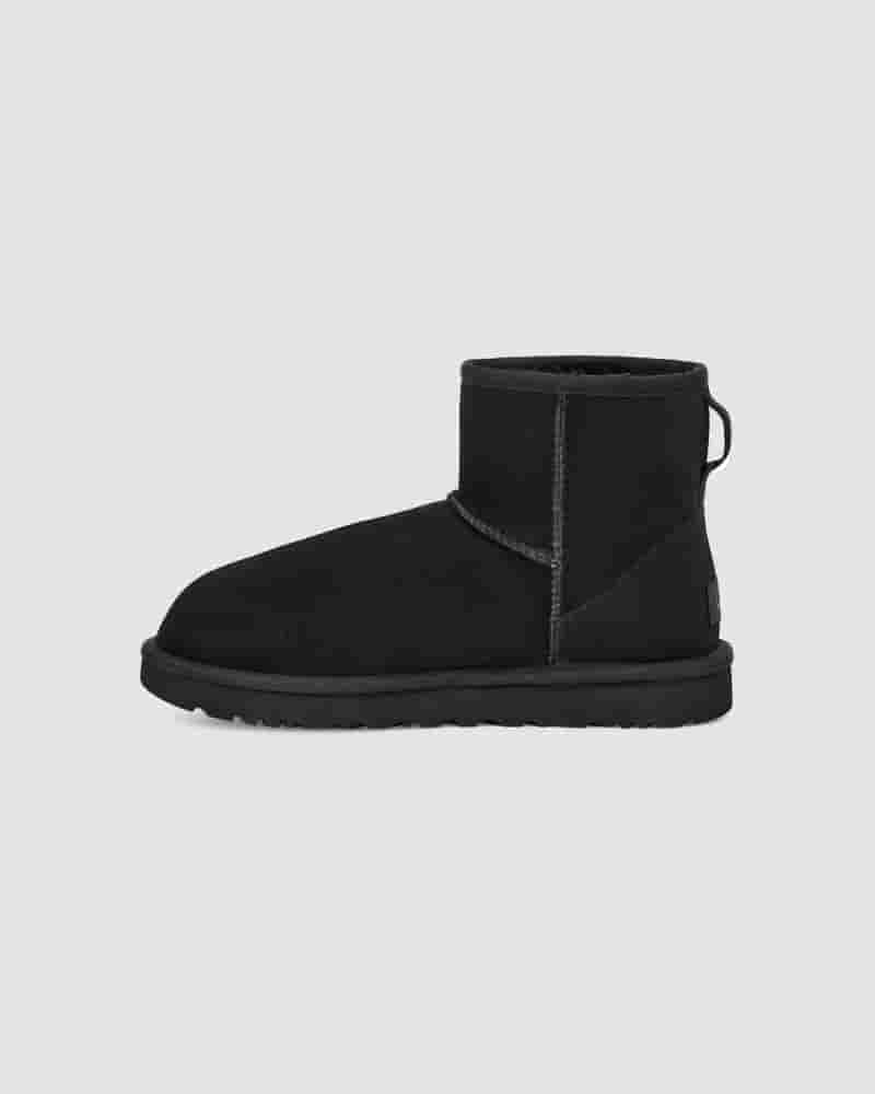 Kozaki UGG Classic Mini II Boot Dziecięce Czarne | PLD8568F