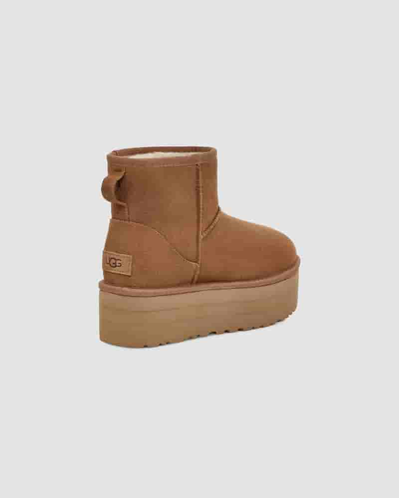 Kozaki UGG Classic Mini Platform Damskie Kawa | PLS8696G