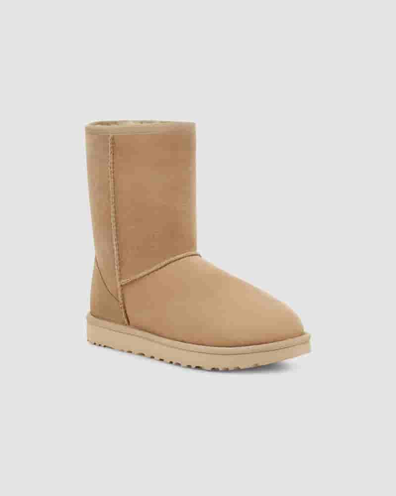 Kozaki UGG Classic Short II Damskie Musztardowe | PLN8712W