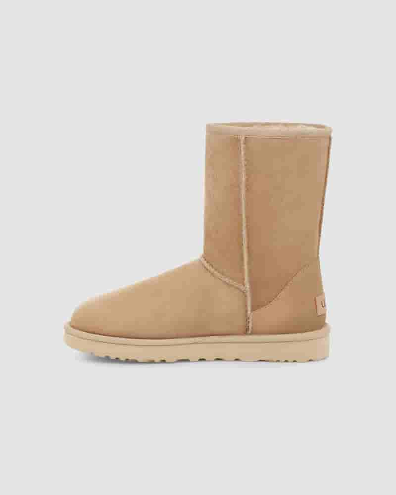 Kozaki UGG Classic Short II Damskie Musztardowe | PLN8712W