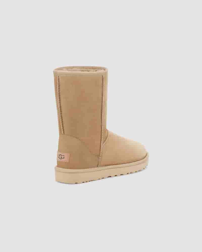 Kozaki UGG Classic Short II Damskie Musztardowe | PLN8712W