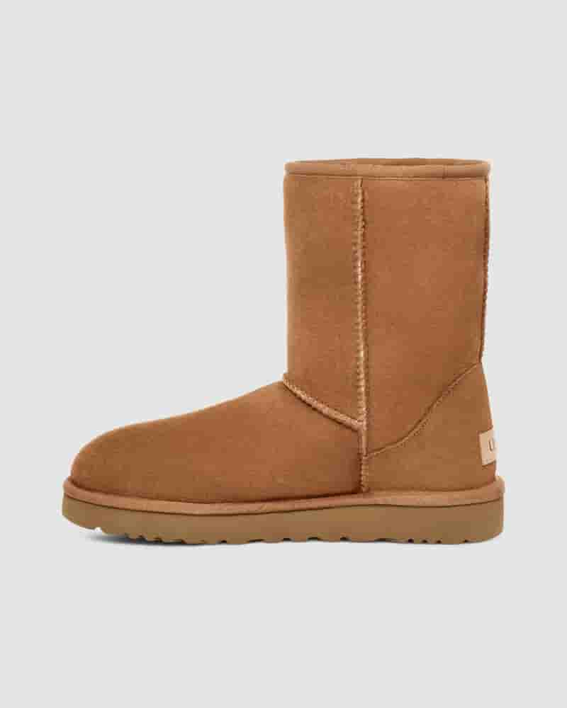 Kozaki UGG Classic Short Męskie Brązowe | PLH8617A