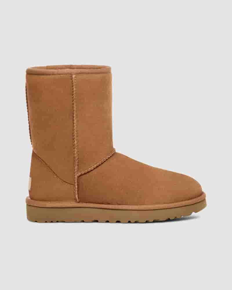 Kozaki UGG Classic Short Męskie Brązowe | PLH8617A