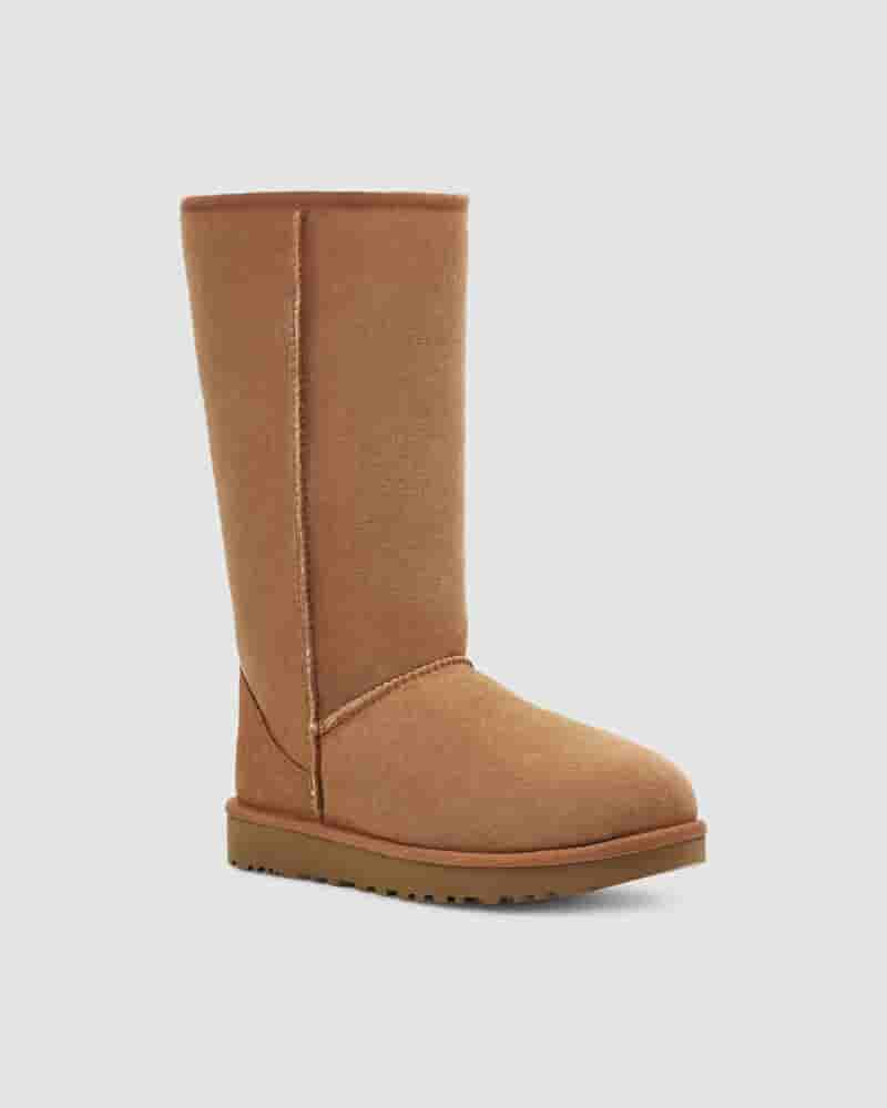 Kozaki UGG Classic Tall II Boot Dziecięce Brązowe | PLN8553W