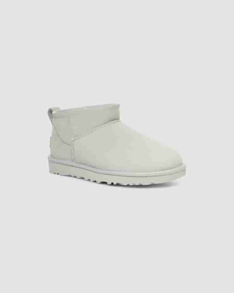 Kozaki UGG Classic Ultra Mini Damskie Białe | PLZ8717U