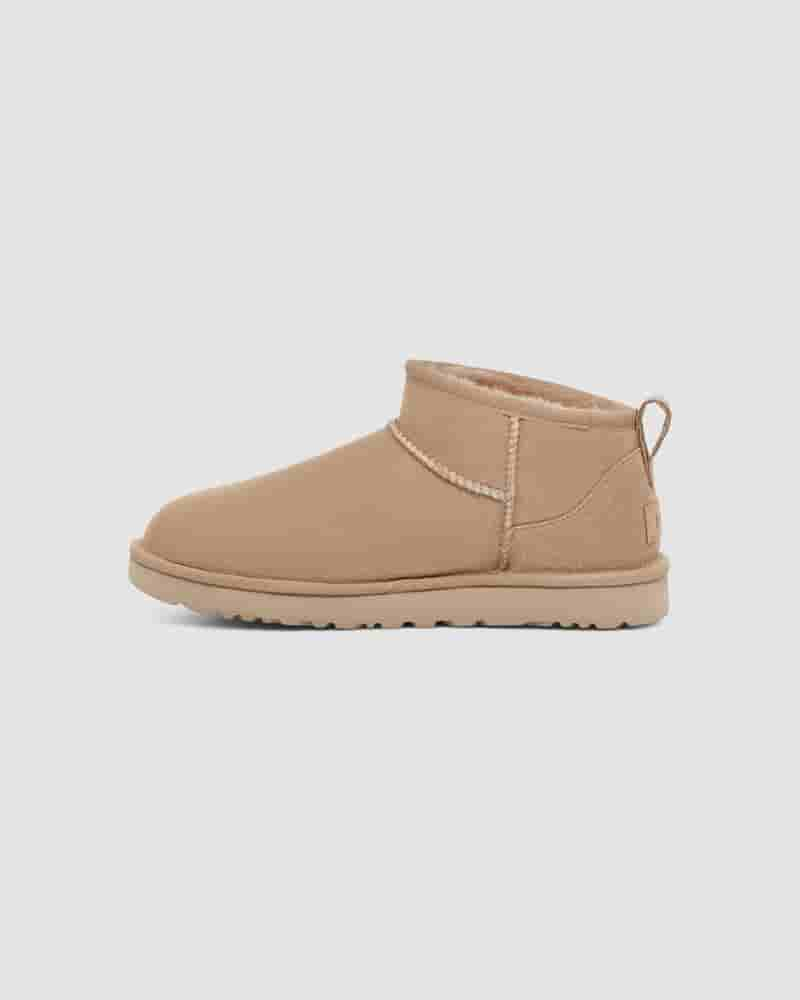 Kozaki UGG Classic Ultra Mini Damskie Brązowe | PLJ8720P