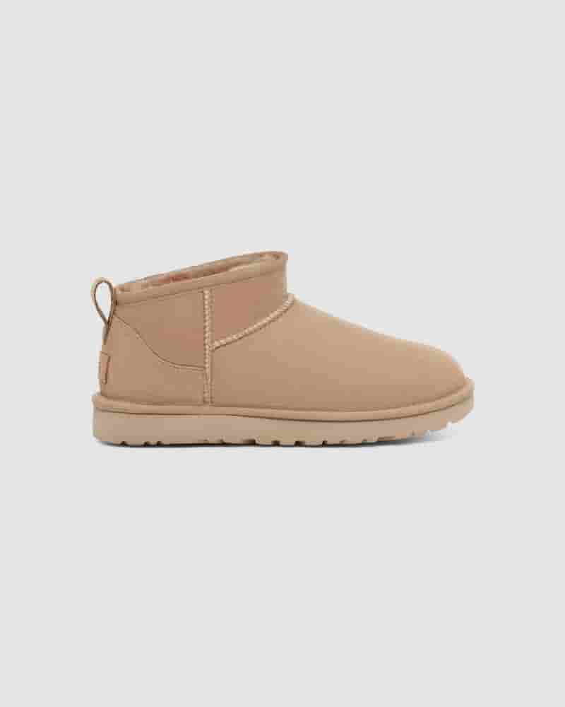 Kozaki UGG Classic Ultra Mini Damskie Brązowe | PLJ8720P