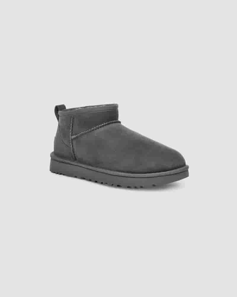 Kozaki UGG Classic Ultra Mini Damskie Szare | PLF8723D