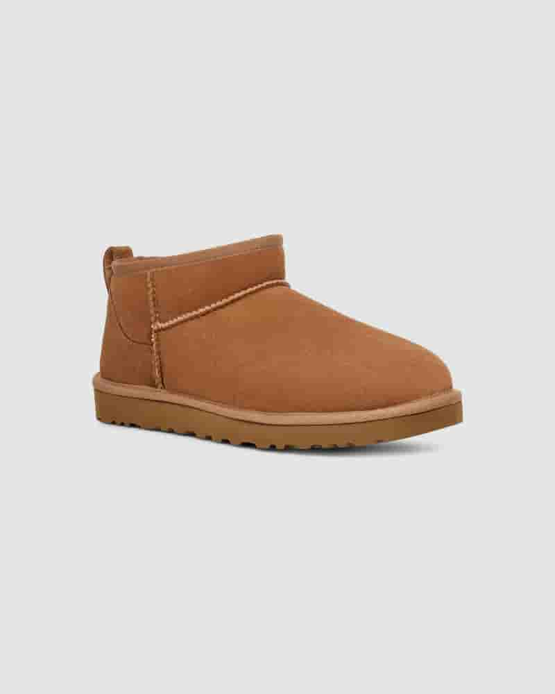 Kozaki UGG Classic Ultra Mini Męskie Brązowe | PLN8605W