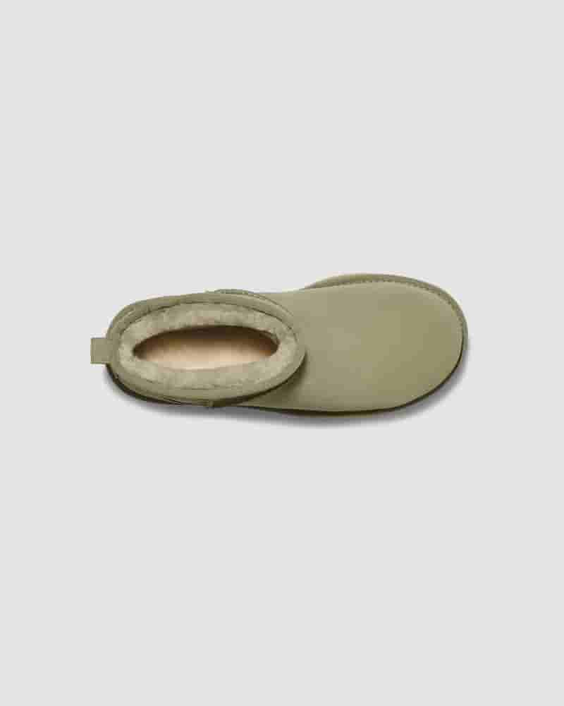 Kozaki UGG Classic Ultra Mini Platform Damskie Oliwkowe | PLG8699S