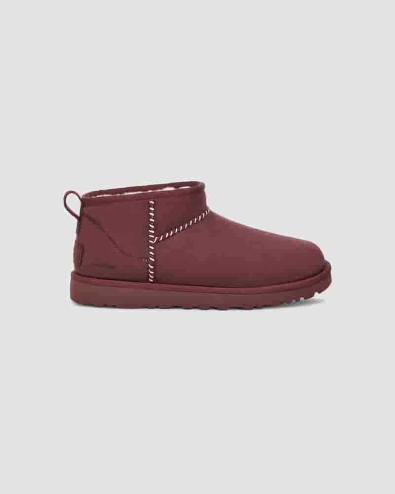 Kozaki UGG X Madhappy Ultra Mini Damskie Bordowe | PLY8731X