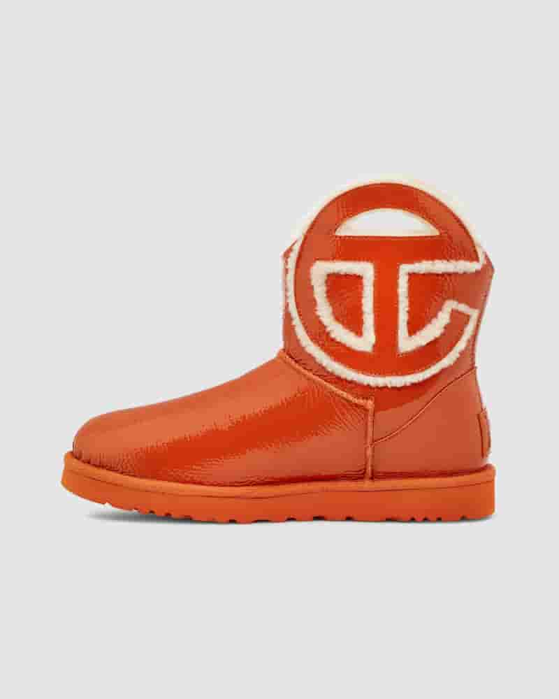 Kozaki UGG X Telfar Logo Mini Crinkle Męskie Pomarańczowe | PLL8614I