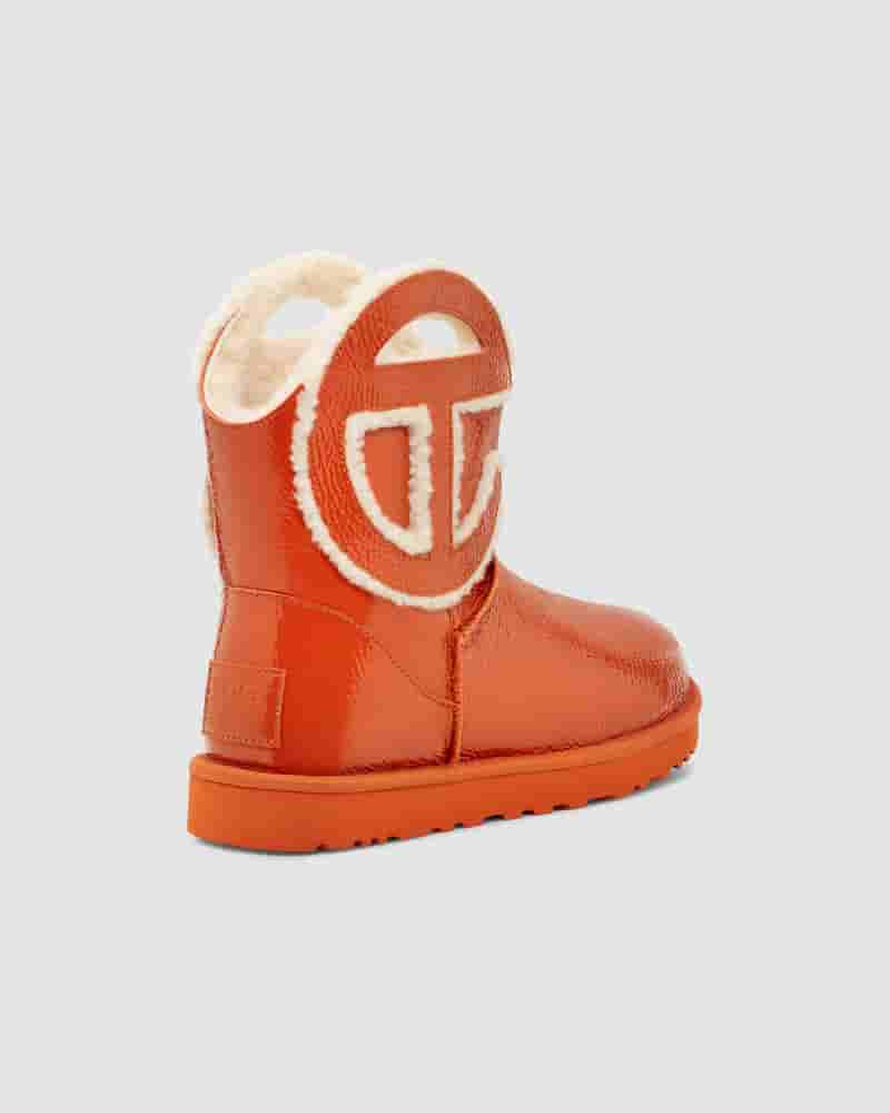 Kozaki UGG X Telfar Logo Mini Crinkle Męskie Pomarańczowe | PLL8614I