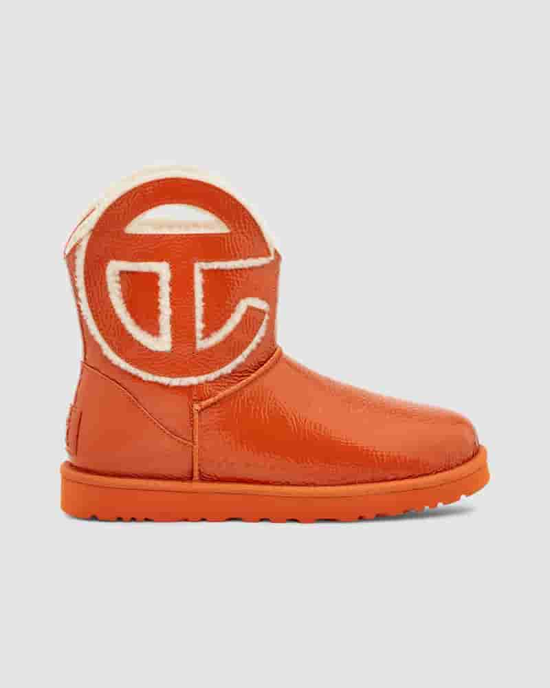 Kozaki UGG X Telfar Logo Mini Crinkle Męskie Pomarańczowe | PLL8614I