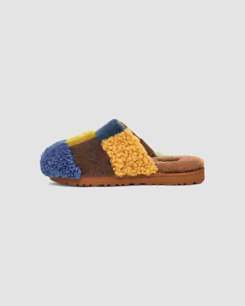 Sandały UGG X The Elder Statesman Patchwork Slide Męskie Kolorowe | PLF8594D