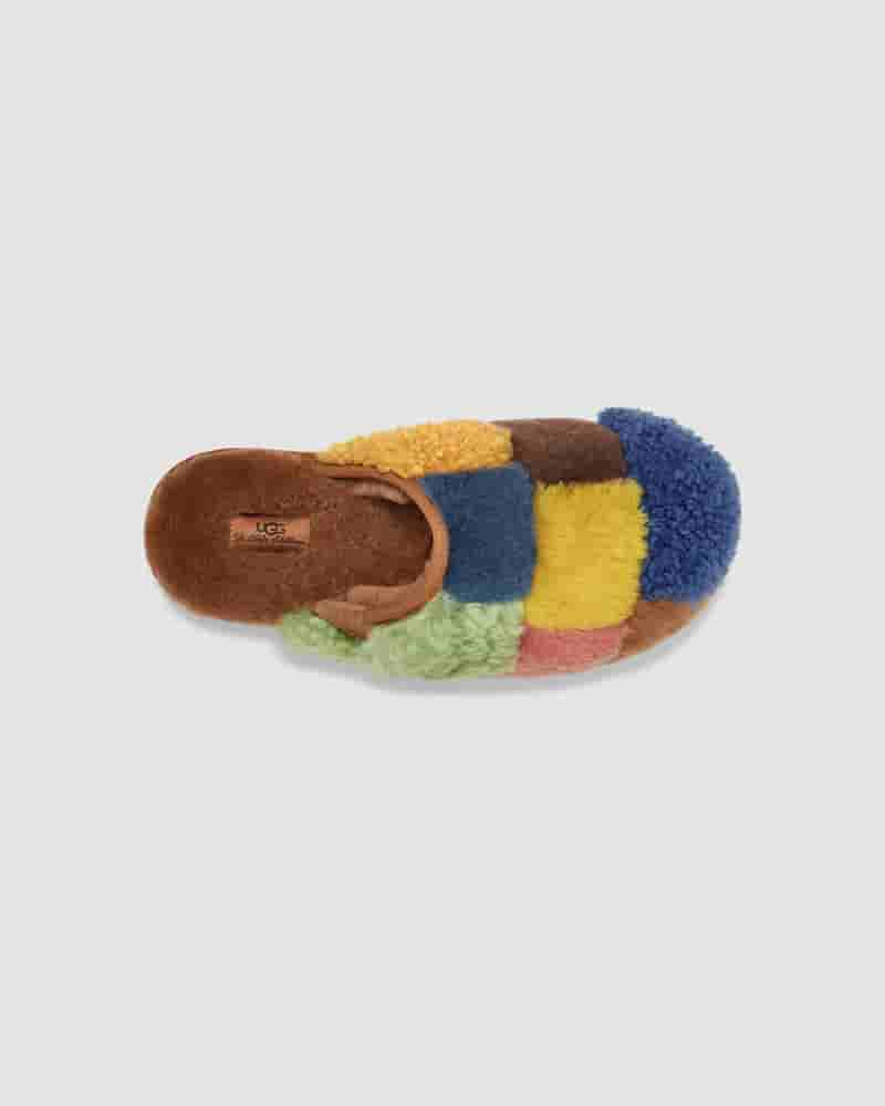 Sandały UGG X The Elder Statesman Patchwork Slide Męskie Kolorowe | PLF8594D