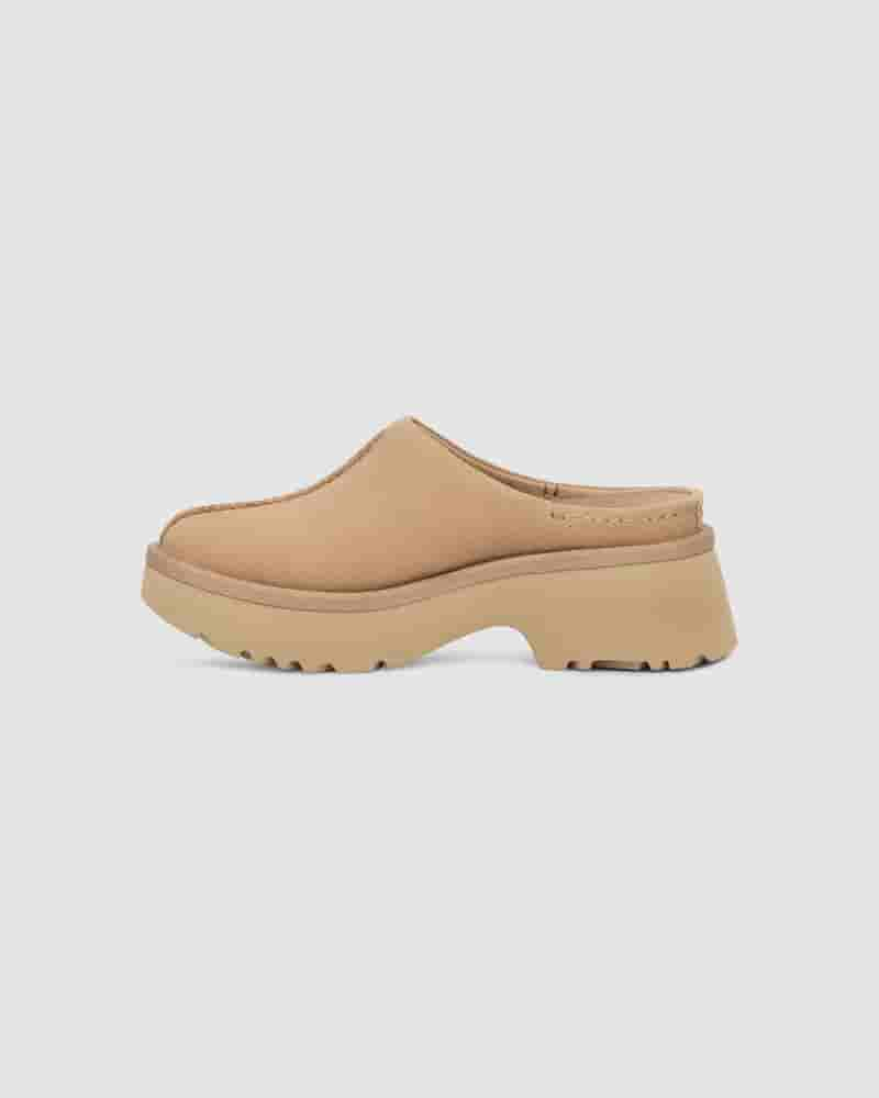 Trampki UGG New Heights Clog Damskie Brązowe | PLX8508Y